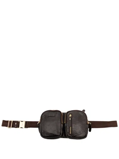 Pre-owned Gucci 2016-2026 Ssima Belt Bag In Brown