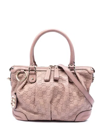 Pre-owned Gucci 2016-2026 Ssima Sukey Satchel In Brown