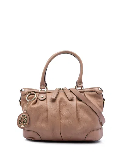 Pre-owned Gucci 2016-2026 Ssima Sukey Satchel In Brown