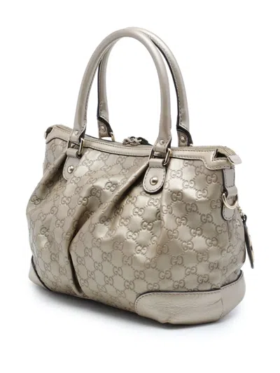 Pre-owned Gucci 2016-2026 Ssima Sukey Satchel In Gold