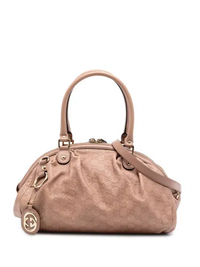 Pre-owned Gucci 2016-2026 Ssima Sukey Satchel In Pink