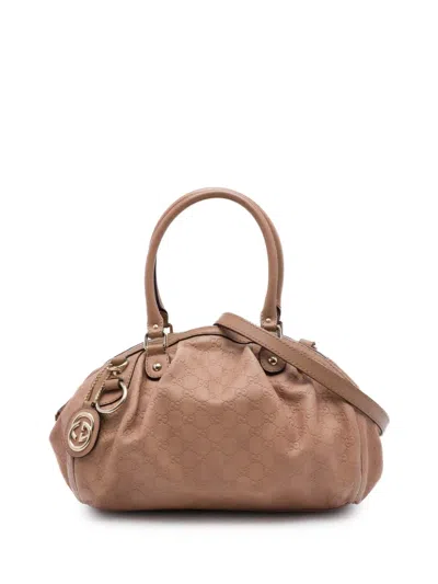 Pre-owned Gucci 2016-2026 Ssima Sukey Satchel In Pink