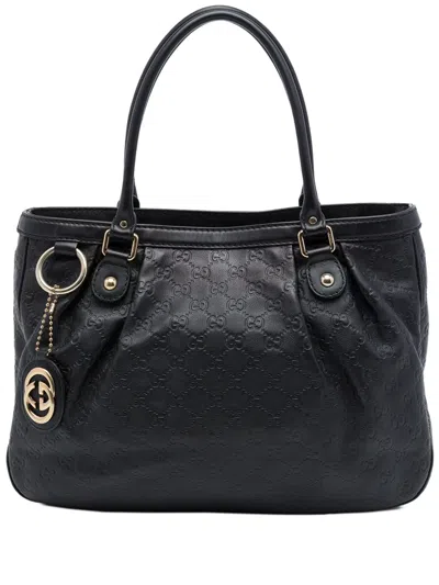 Pre-owned Gucci 2016-2026 Ssima Sukey Tote Bag In Black