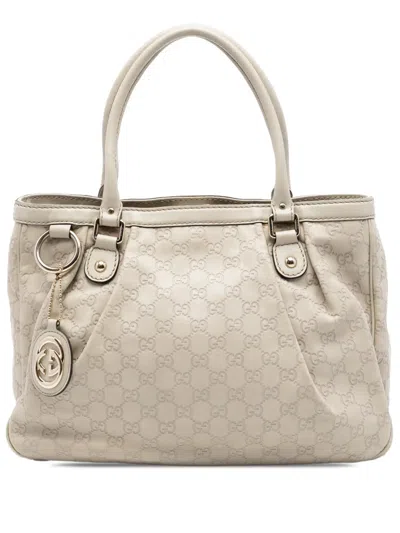 Pre-owned Gucci 2016-2026 Ssima Sukey Tote Bag In Brown