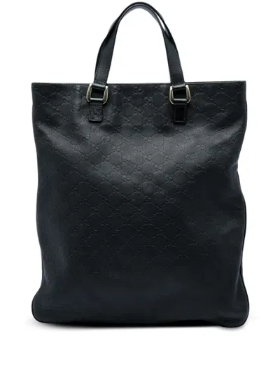 Pre-owned Gucci 2016-2026 Ssima Tote Bag In 黑色