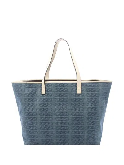 Pre-owned Gucci 2016-2026 Interlocking G Tote Bag In Blue