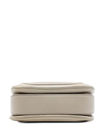 Pre-owned Gucci 2016-2026 Medium Calfskin New Bamboo Satchel In 褐色