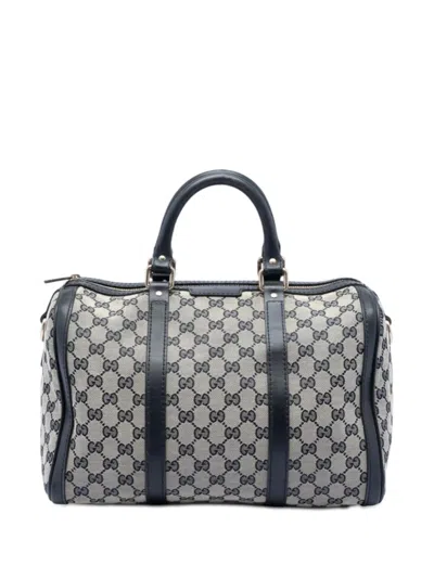 Pre-owned Gucci 2016-2026 Medium Gg Canvas Joy Boston Bag Satchel In Neutral