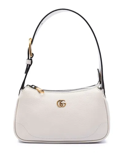 Pre-owned Gucci 2016-2026 Mini Goatskin Aphrodite Shoulder Bag In White