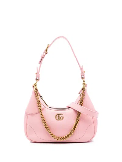 Pre-owned Gucci 2016-2026 Small Calfskin Aphrodite Satchel In Pink
