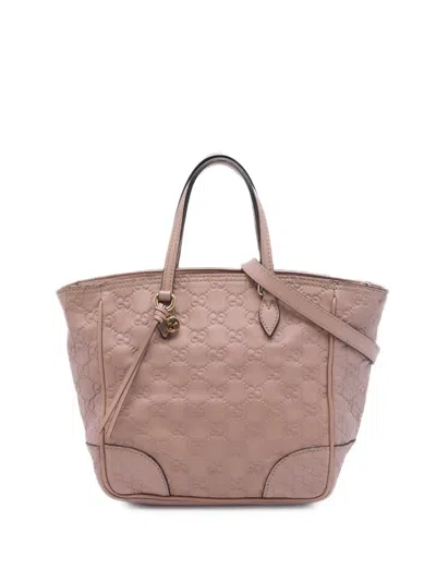 Pre-owned Gucci 2016-2026 Small Ssima Bree Satchel In Pink