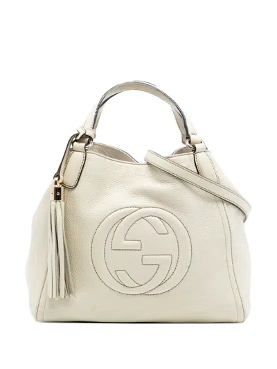 Pre-owned Gucci 2016-2026 Small Leather Soho Satchel In Brown