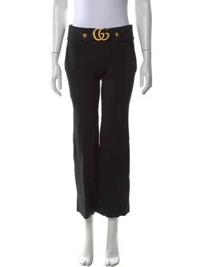 Pre-owned Gucci 2017 Flared Pants In Black