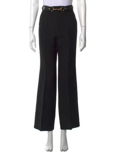 Pre-owned Gucci 2017 Flared Pants In Black