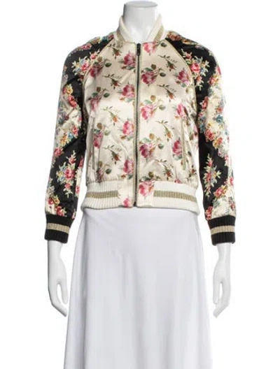 Pre-owned Gucci 2017 'fication' Bomber Jacket In Neutrals