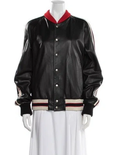 Pre-owned Gucci 2017 Hollywood Bomber Jacket In Black