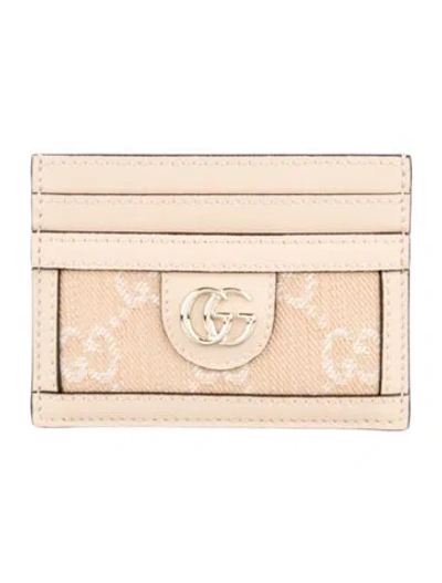 Pre-owned Gucci 2017 Leather Card Holder In Brown