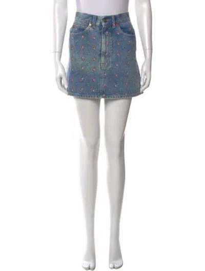 Pre-owned Gucci 2017 Mini Skirt In Blue