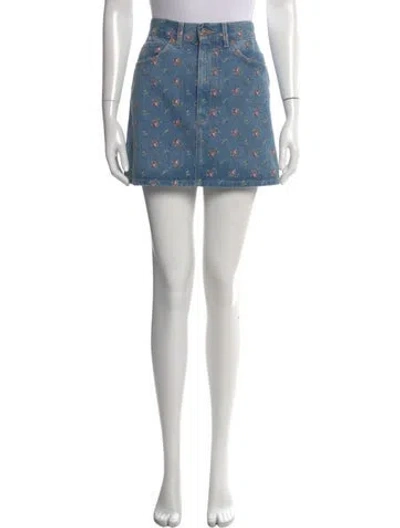 Pre-owned Gucci 2017 Mini Skirt In Blue