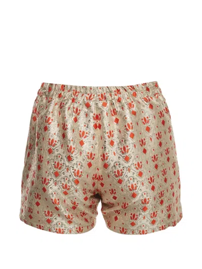 Pre-owned Gucci 2017 Patterned Shorts In Neutrals