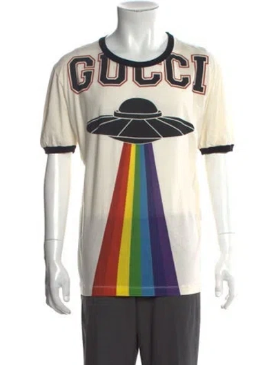 Pre-owned Gucci 2017 Printed T-shirt In Neutral