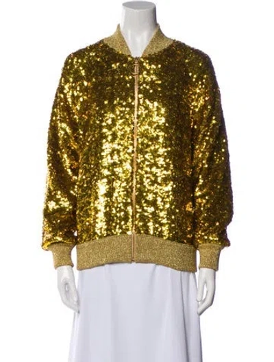Pre-owned Gucci 2017 Sequined Bomber Evening Jacket