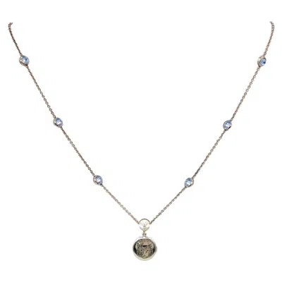 Pre-owned Gucci 2017 Sterling Silver 'blind For Love' Necklace In Multi