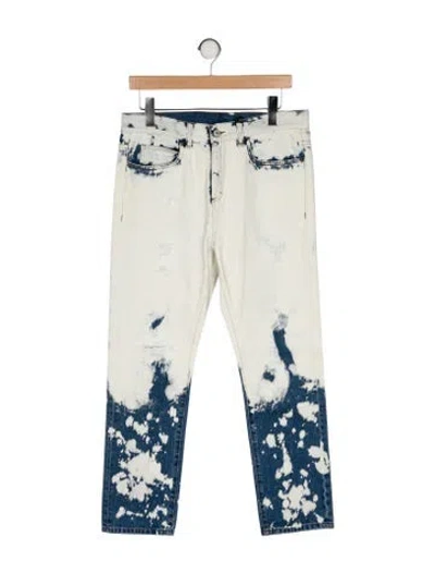 Pre-owned Gucci 2017 Straight Leg Jeans In Blue