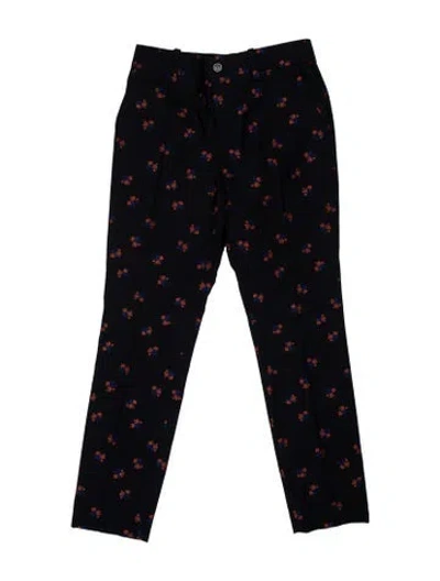 Pre-owned Gucci 2017 Straight Leg Pants In Blue