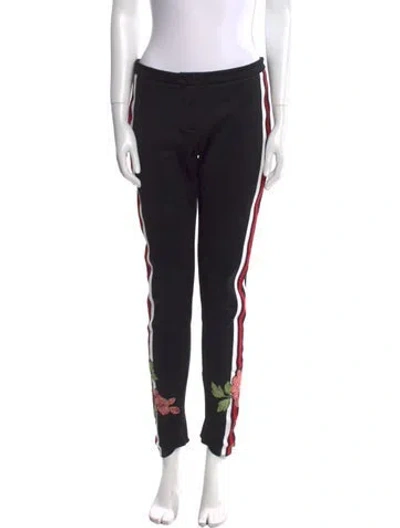Pre-owned Gucci 2017 Striped Sweatpants In Black