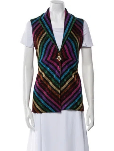 Pre-owned Gucci 2017 Striped Vest W/ Tags In Multi