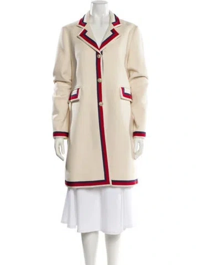 Pre-owned Gucci 2017 Wool Coat In Neutral