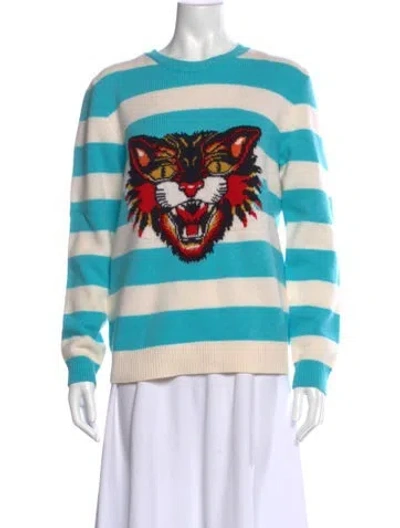 Pre-owned Gucci 2017 Wool Sweater In Blue