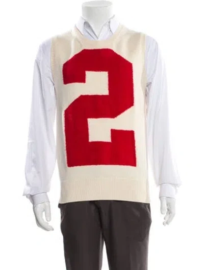 Pre-owned Gucci 2017 Wool Sweater Vest W/ Tags In Neutral