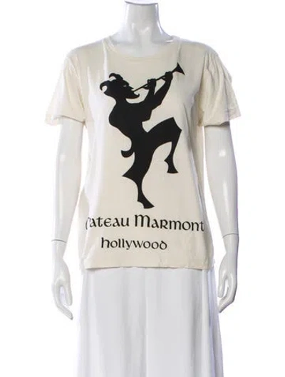 Pre-owned Gucci 2018 Chateau Marmont Hollywood T-shirt In Neutral
