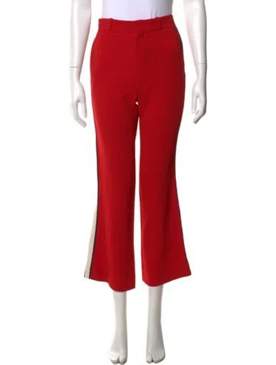 Pre-owned Gucci 2018 Flared Pants In Red