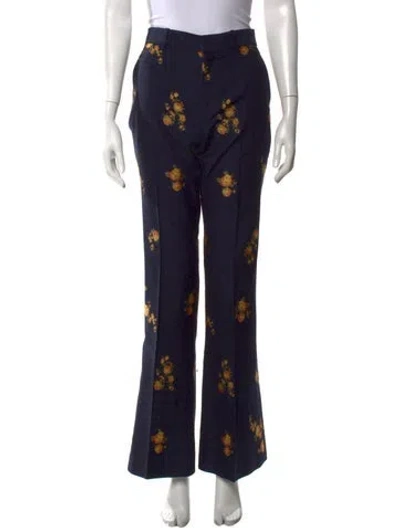 Pre-owned Gucci 2018 Flared Pants In Blue