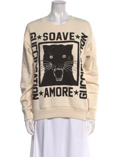 Pre-owned Gucci 2018 Graphic Print Sweatshirt W/ Tags In Neutral