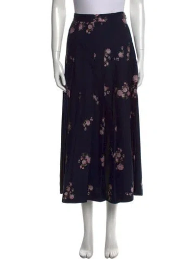 Pre-owned Gucci 2018 Midi Length Skirt In Blue