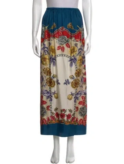 Pre-owned Gucci 2018 Midi Length Skirt In Blue
