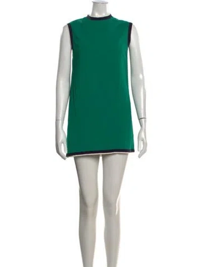 Pre-owned Gucci 2018 Mini Dress In Green