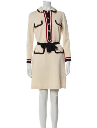 Pre-owned Gucci 2018 Mini Dress In Neutral