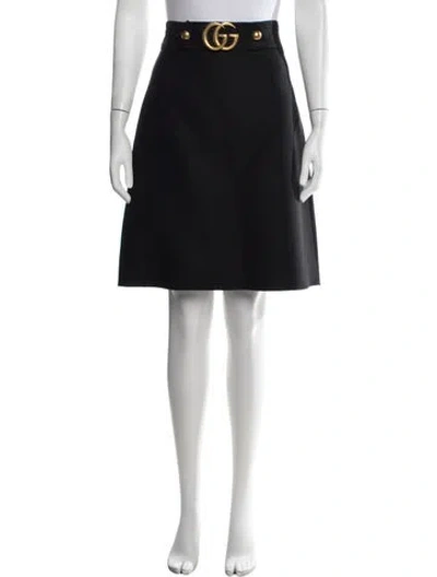 Pre-owned Gucci 2018 Mini Skirt In Black