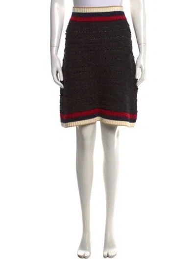 Pre-owned Gucci 2018 Mini Skirt In Black/metallic