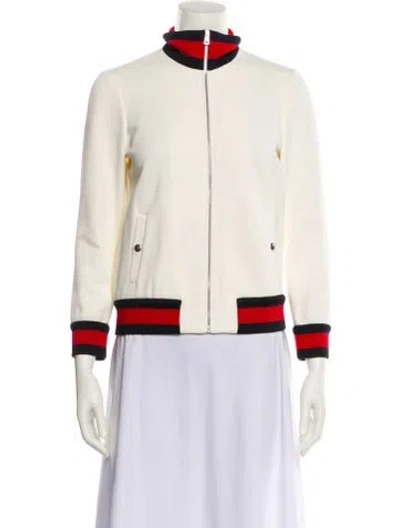 Pre-owned Gucci 2018 Nylon Bomber Jacket In Neutral