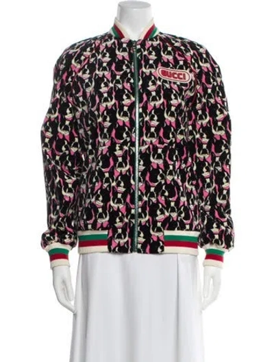 Pre-owned Gucci 2018 Printed Jacket Bomber Jacket In Multi