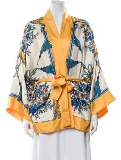 Pre-owned Gucci 2018 Silk Robe In White
