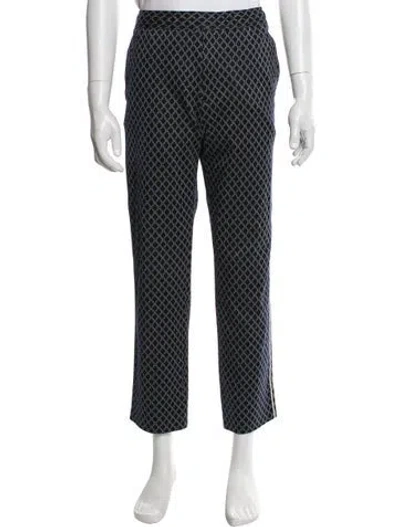 Pre-owned Gucci 2018 Straight Leg Pants In Blue