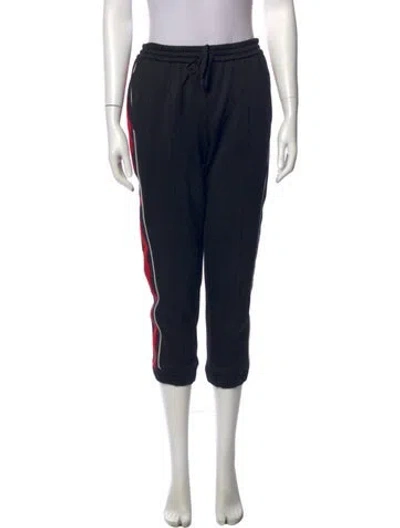 Pre-owned Gucci 2018 Striped Sweatpants In Black