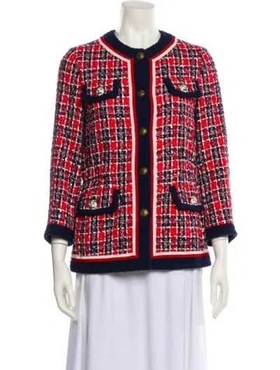 Pre-owned Gucci 2018 Tweed Evening Jacket In Multi